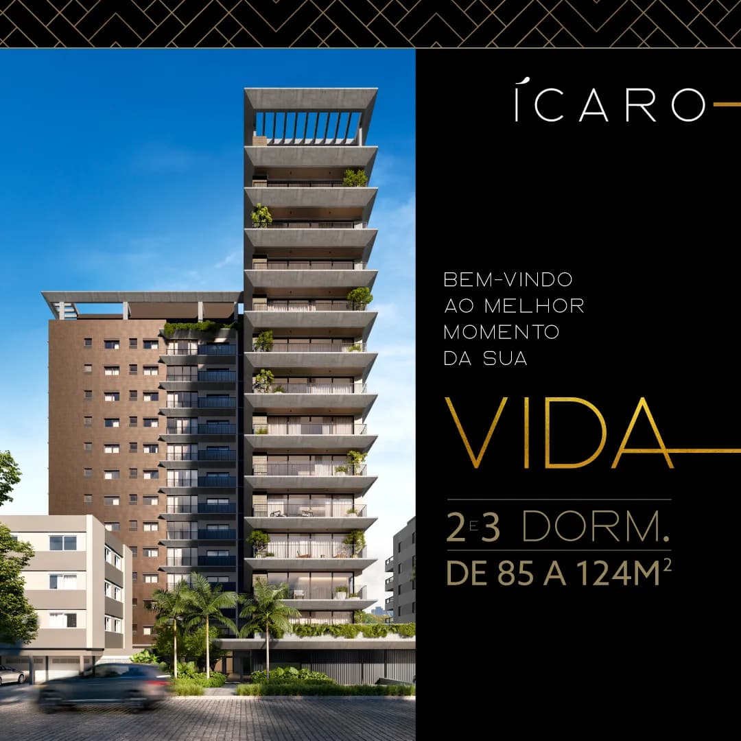 Peça do case CFL Incorporadora: Redesign do empreendimento Ícaro