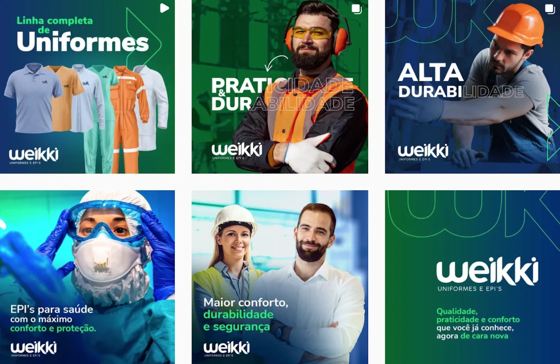 Peça do case Weikki: Redesign e reposicionamento de marca